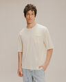 Playera Oversize Beige,CRUDO